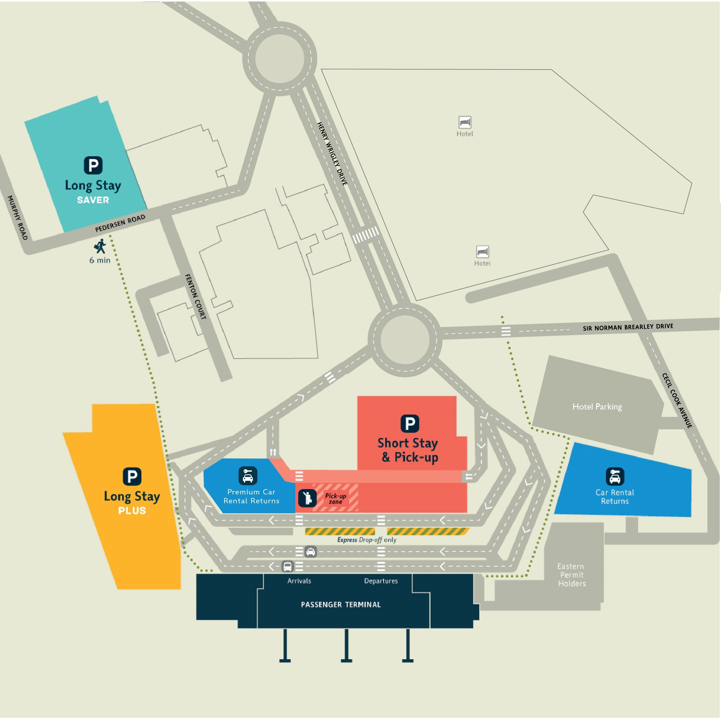 DIA CarPark Map Nov 22.jpg Darwin International Airport
